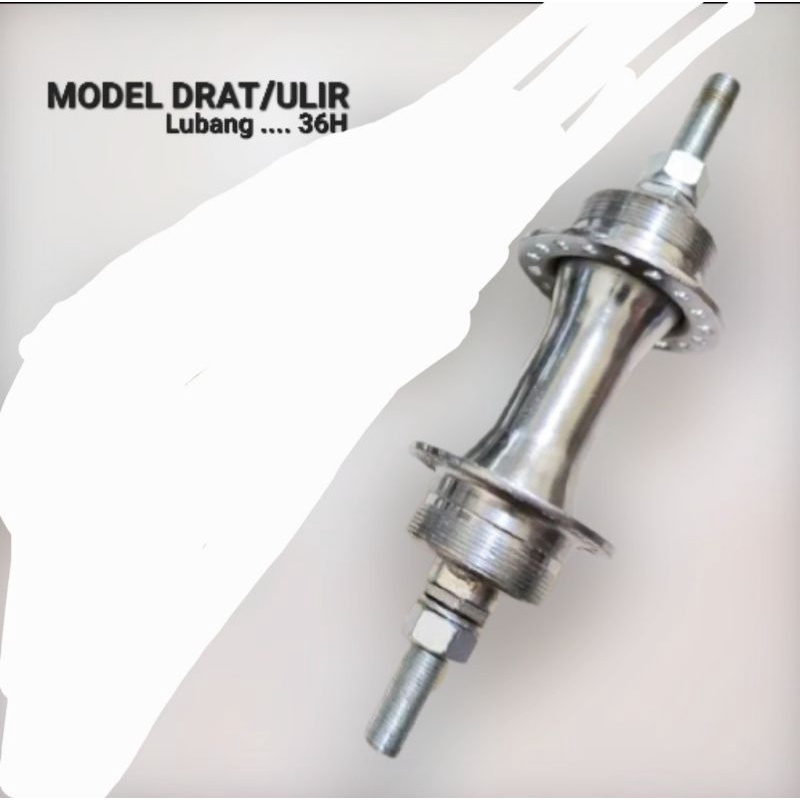 BOSS ATAU HUB TROMOL FREEHUB SEPEDA MODEL DRAT ULIR DEPAN DAN BELAKANG LUBANG 36H 36 H HOLE