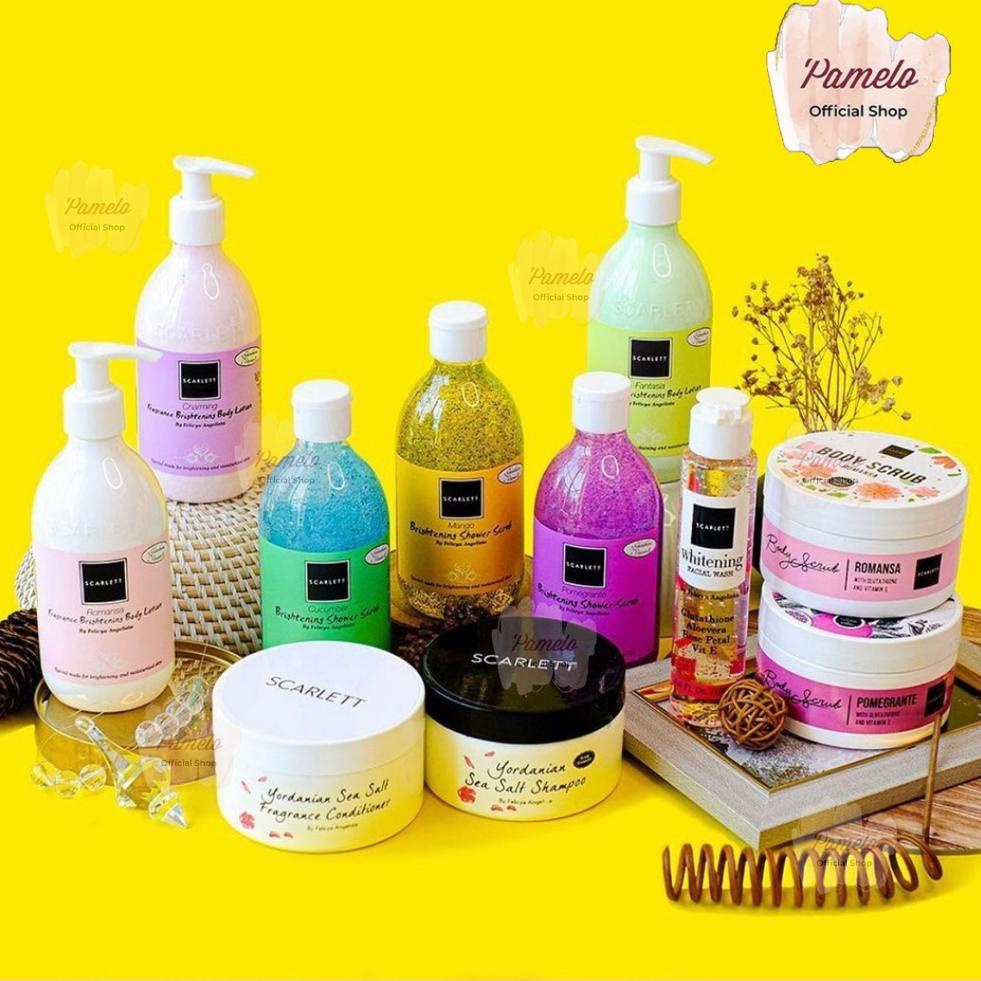 [KODE PRODUK ENLDR4687] ❤️ Pamelo ❤️ SCARLETT WHITENING Series Paket Lengkap Scarlett By Felicya Ang