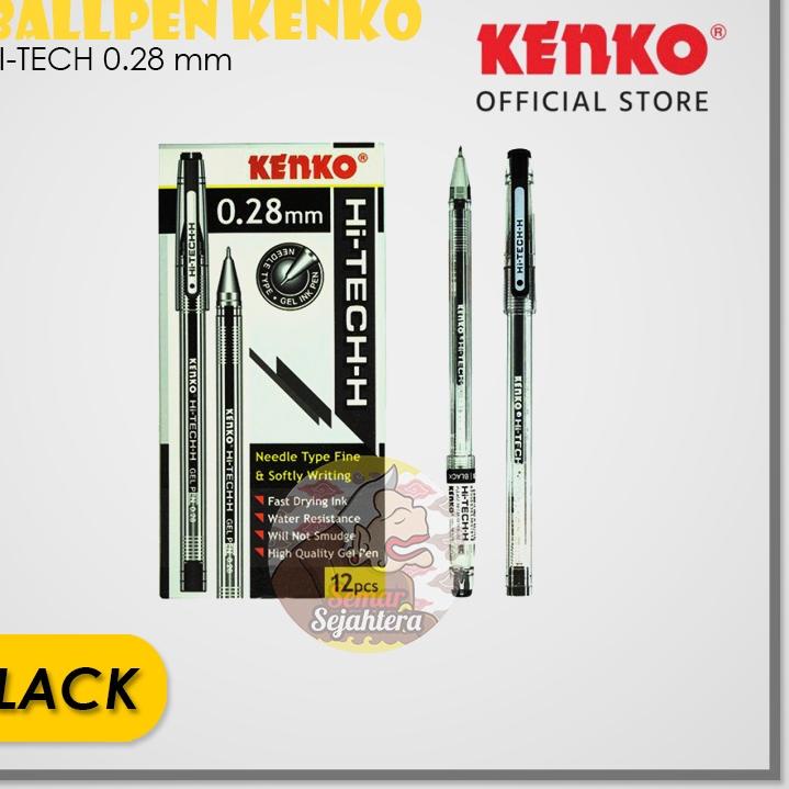 

[J-72 ✪] [PCS] PULPEN HI-TECH KENKO 0.28 MM HITAM / BIRU-top produk