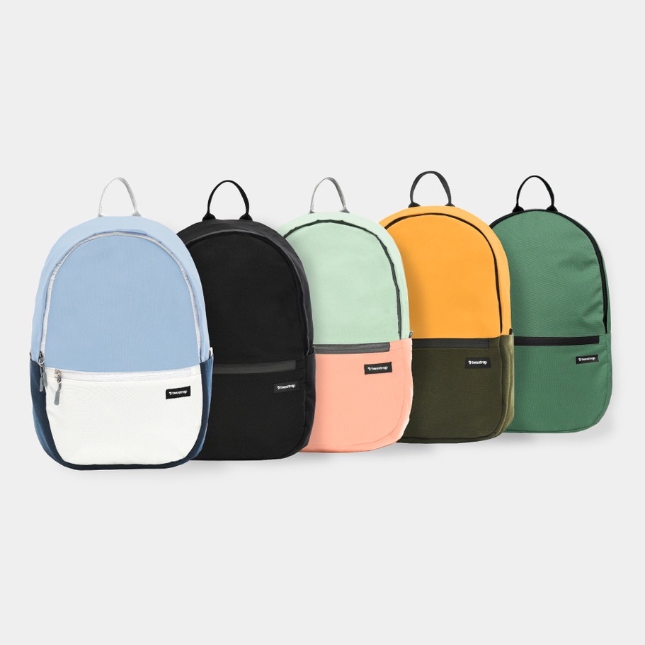 TWOSTRAP Tas Ransel Laptop 15.6 Inch Keperluan Backpack Sekolah Wanita Pria Vecta