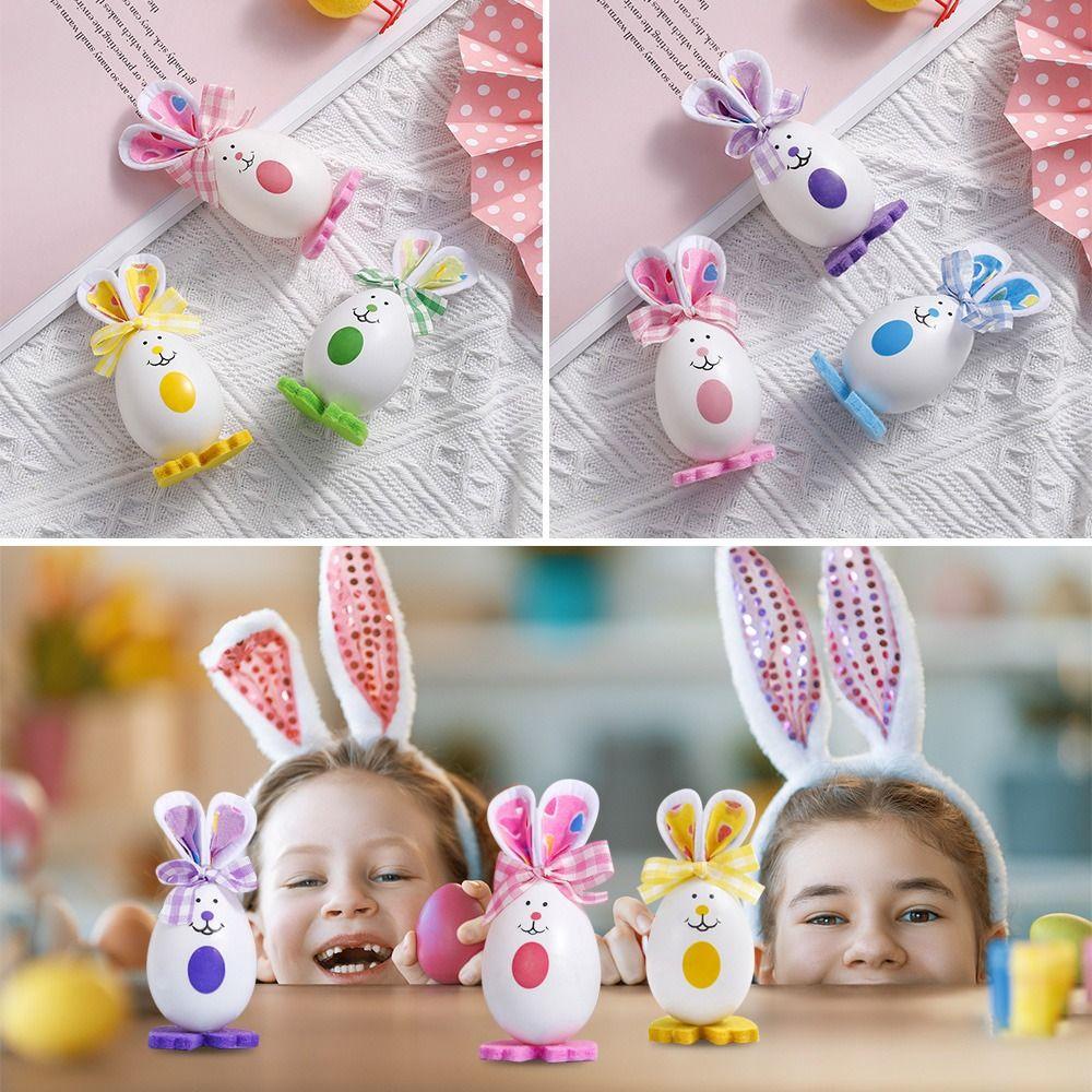 Preva 3PCS Easter Bunny Egg Festival Dekstop Party Decor Festival Hias