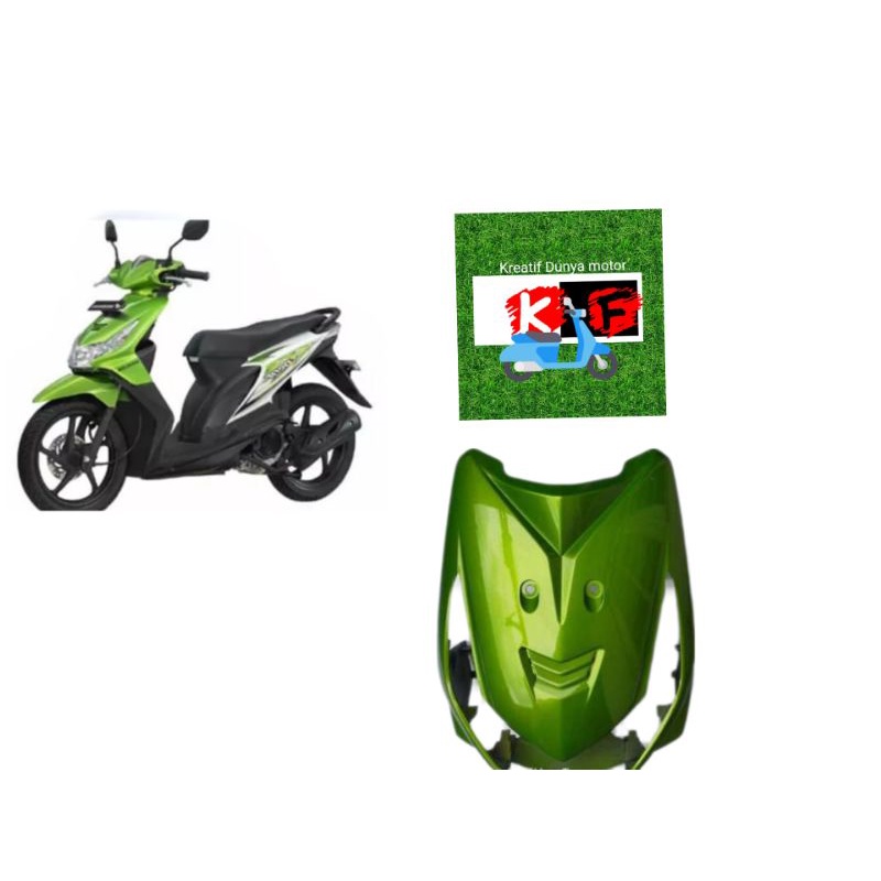 tameng lampu depan Honda beat karbu bit karbu lama variasi warna hijau