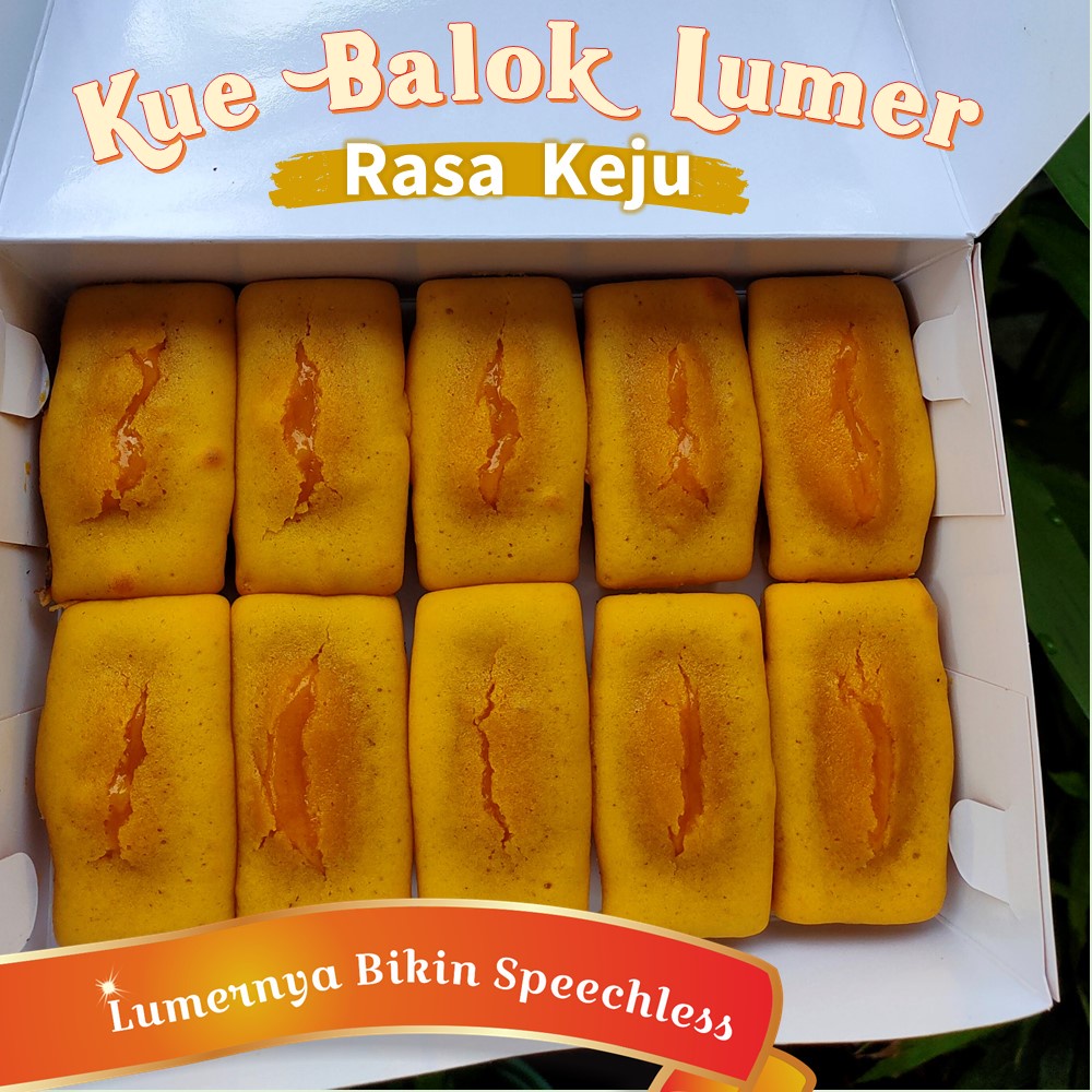 

Kue Balok Lumer CMILEZZ Original Brownies Cake Rasa Keju Premium Dessert Isi 10 Pcs Jajanan Kekinian