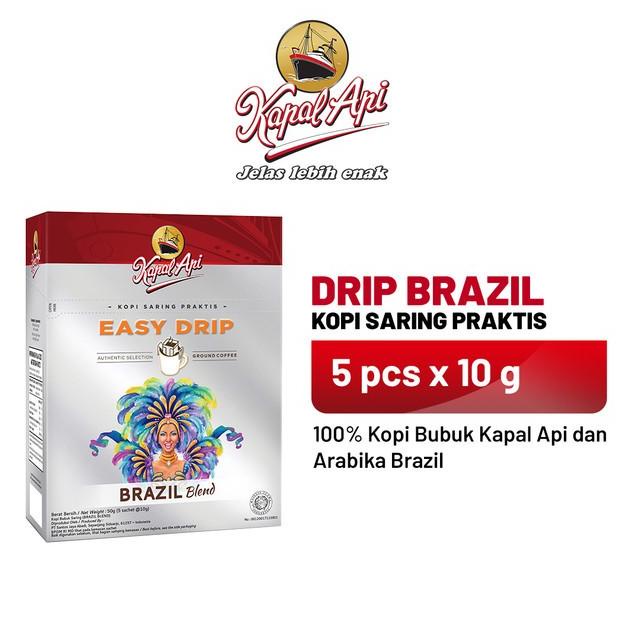 

[BISA COD] KAPAL API Drip Brazil 1 Folding Box (5 x 10 gr)
