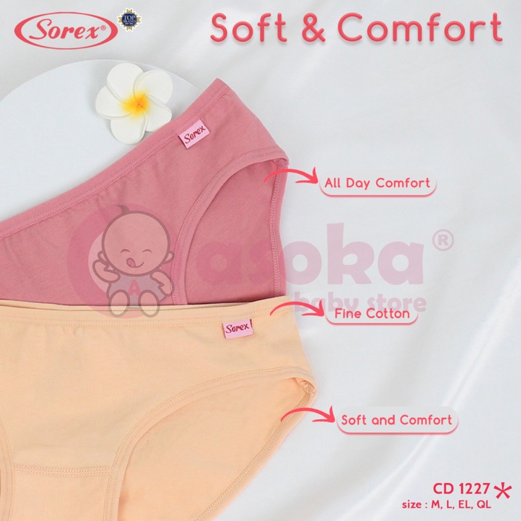 Sorex Cd Katun Basic Sorex 1227 - Celana Dalam Wanita ASOKA