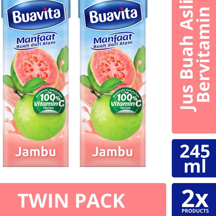 

STAR Buavita Guava 245 ml Jus Jambu, Guava Juice - Twin Pack