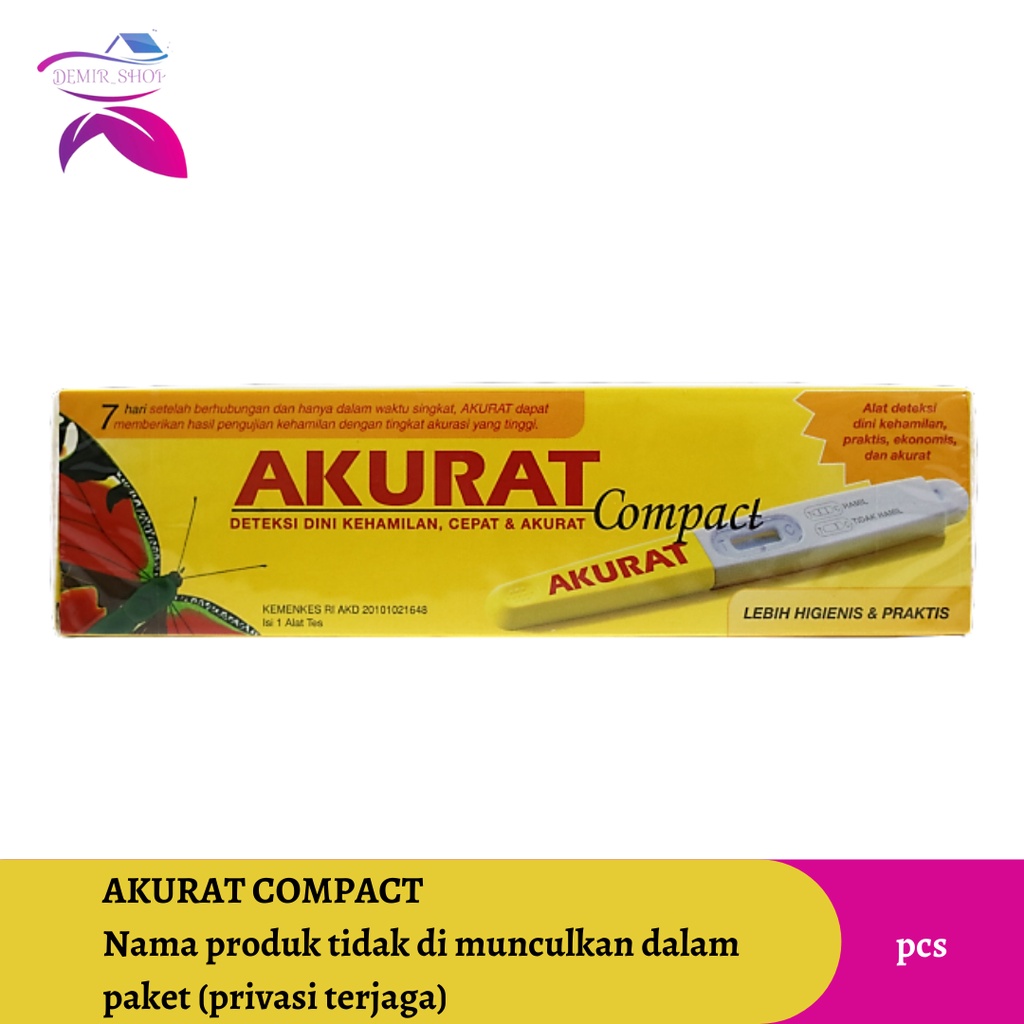 Akurat Compact Test Pack Stik / Alat Tes Kehamilan Akurat Compact