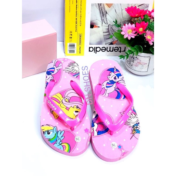 Sandal Jepit Anak Perempuan Murah motif Kudaponi Fanta New Circle