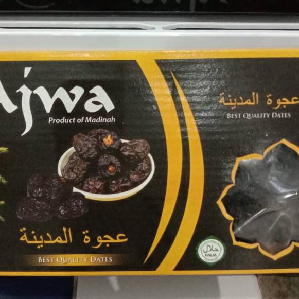 

BAYAR DITEMPAT✔️kurma ajwa/kurma nabi premium dates 500gr kemasan dus|RA4