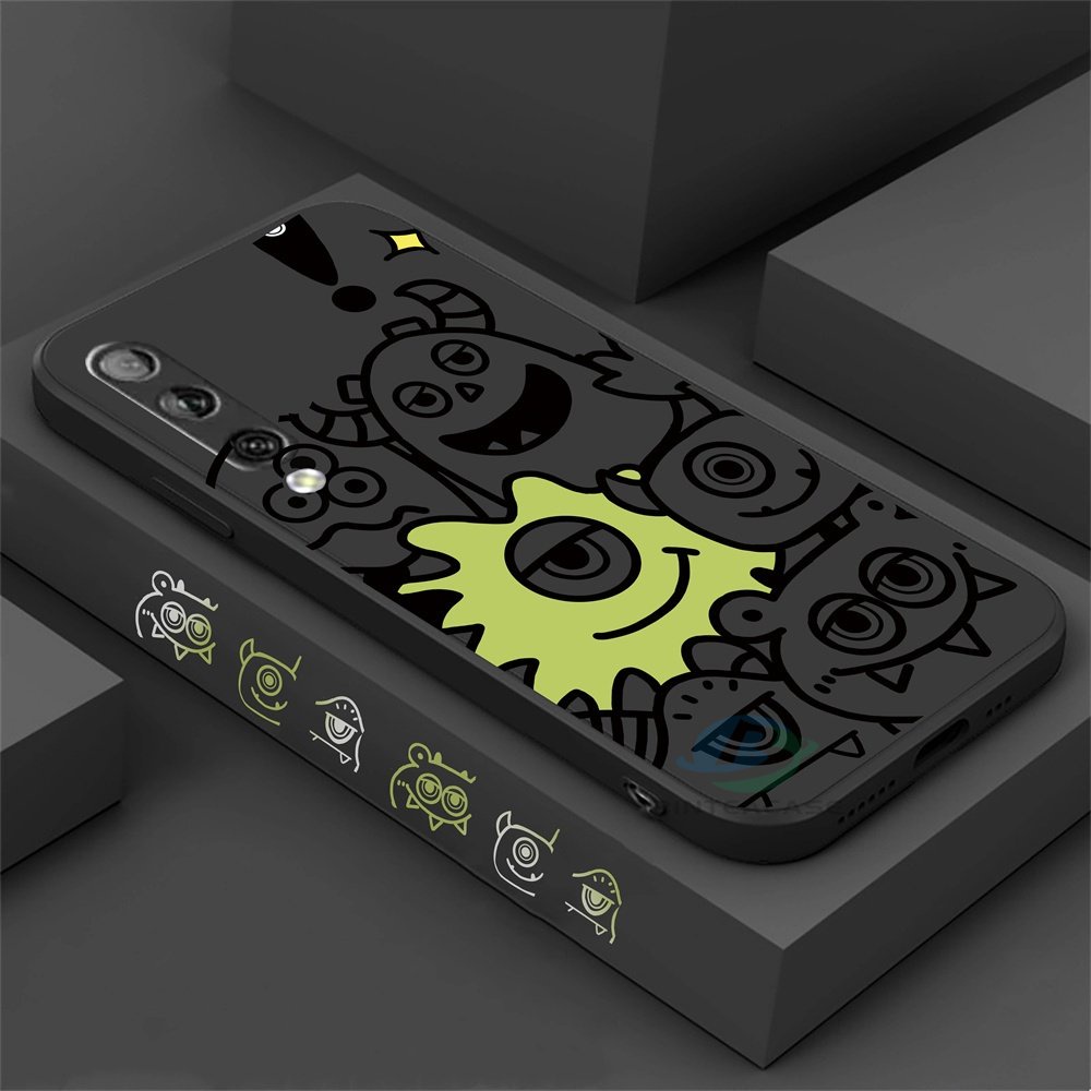 Huawei P30 Lite Nova 5T Nova 3i Nova 7i Y6P Y7A Y6 Pro Y7 Pro 2019 Y9S Graffiti Kartun Monster Lembut Silikon Casing Ponsel Binteacase