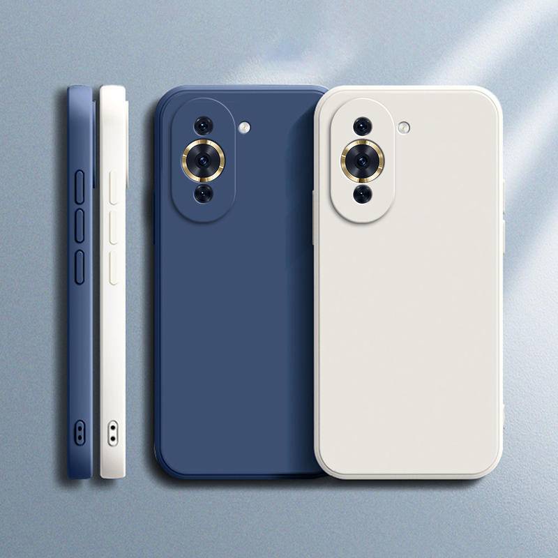 Original Phone Case Untuk Huawei Nova 10pro Kamera Perlindungan Persegi Silikon Cair Lembut Mewah Klasik Cover