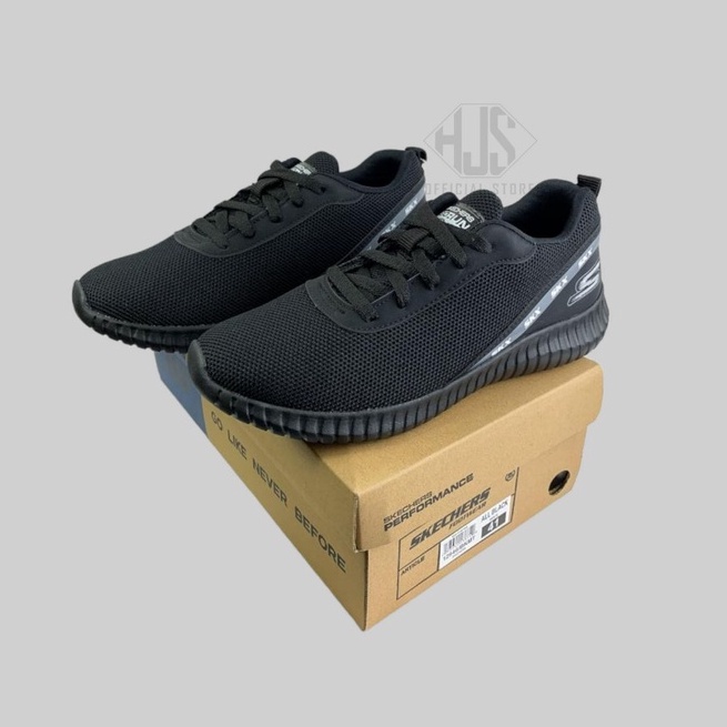 Sepatu Skechers Pria All Black Terbaru Sepatu Pria Kekinian Sepatu Sneakers Slip On Rajut Knitting