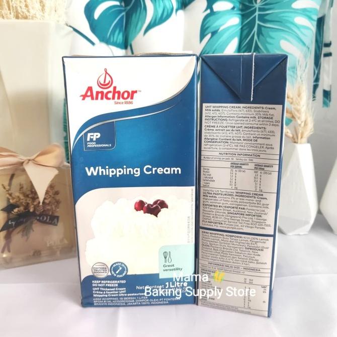 

ANCHOR Whipping Cream 1 liter Krim Kocok Kue GRAB / GOSEND TERLARIS TERPERCAYA ORIGINAL