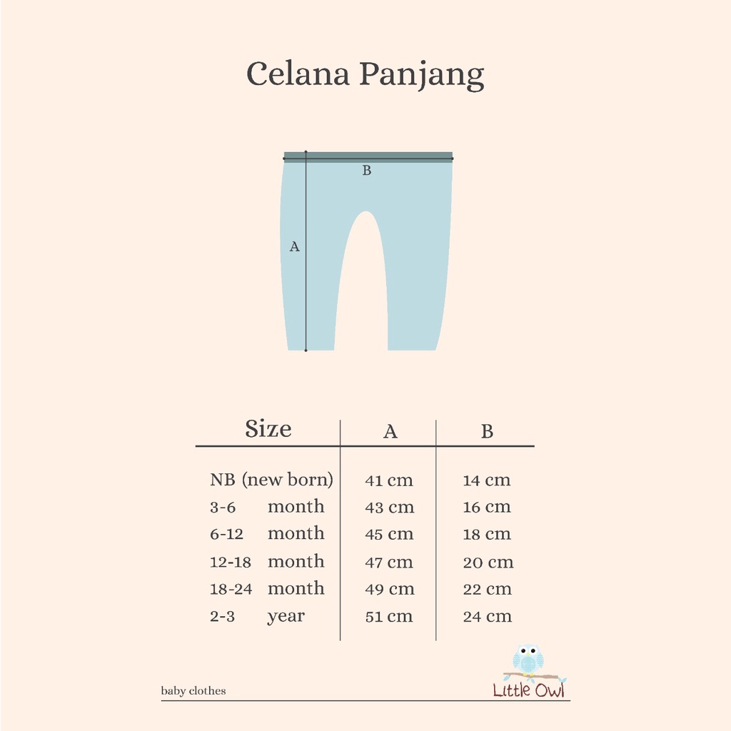 Little Owl 1 PCS Piyama / Setelan Baju Kancing Panjang + Celana Panjang /Piyama anak SNI