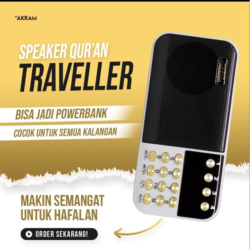 Edisi Terbaru -  Paket Hafalan Speaker Quran Al-Akram Dan Mushaf Tulis Tangan