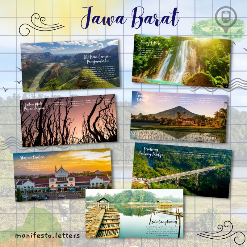 

Postcard Long Jawa Barat | Kebun Teh Puncak | Kartupos Kebun Raya | Bandung | Tourist Card | Pangalengan