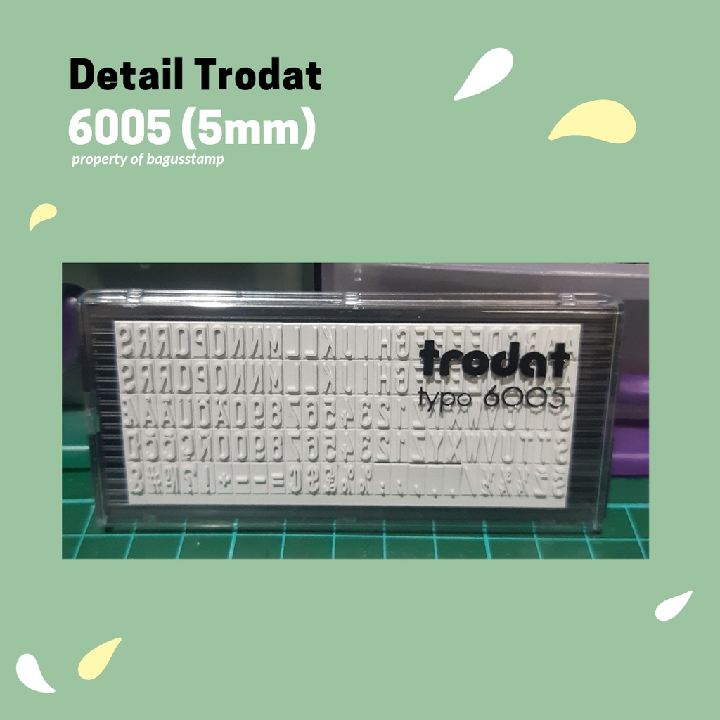 

RB Trodat Extra Rubber 6003 6004 6005 3mm 4mm 5mm ( Spare Part Typo 4911 4912 4913 )