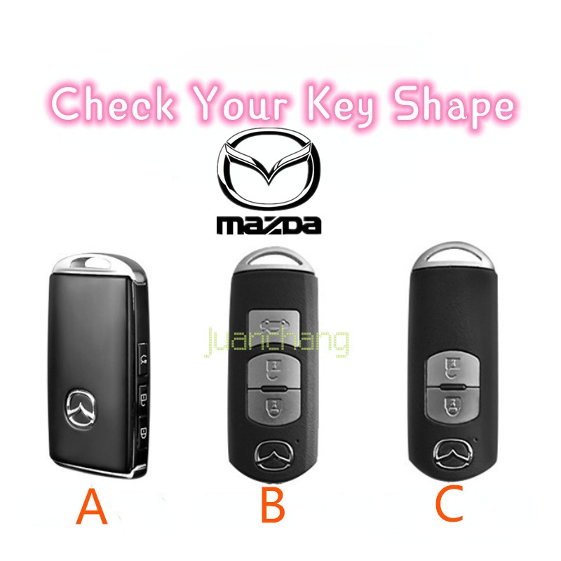 Case Pelindung Remote Tanpa Kunci Kunci Mobil Perlindungan Kulit Cover Casing Kunci Case untuk Mazda CX-30 CX-8 Mazda3 CX-3 CX-9 Mazda6 CX-5 Mazda2