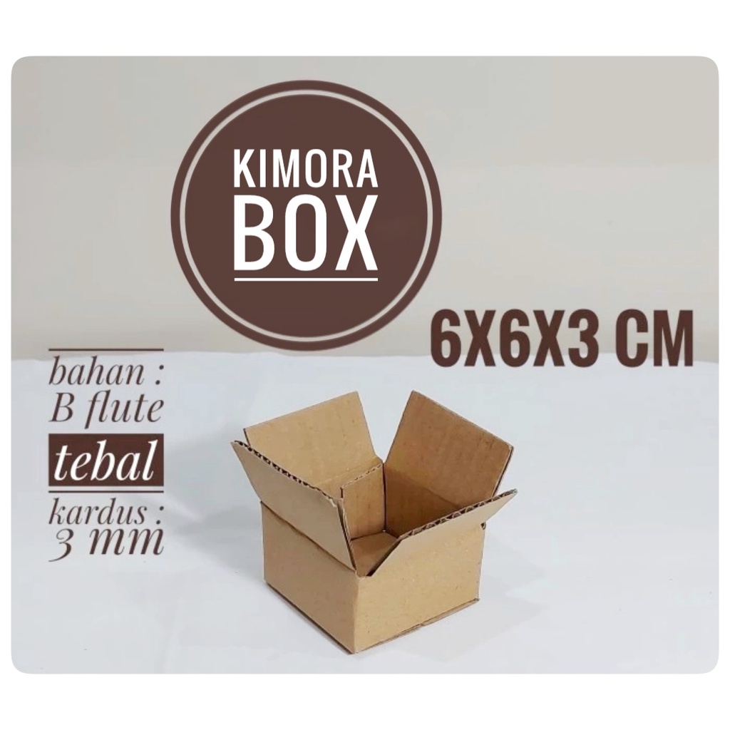 

Kardus karton uk. 6x6x3 cm Kotak Box ST untuk packing Souvenir -dll