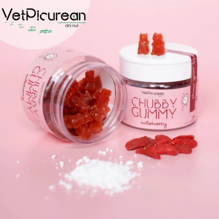 VETPICUREAN CHUBBY GUMMY COLLABERRY - VITAMIN ANJING KUCING