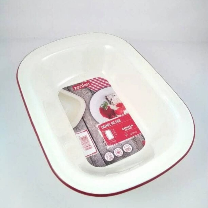 ZENKER ENAMEL PIE DISH LARGE - PIRING ENAMEL