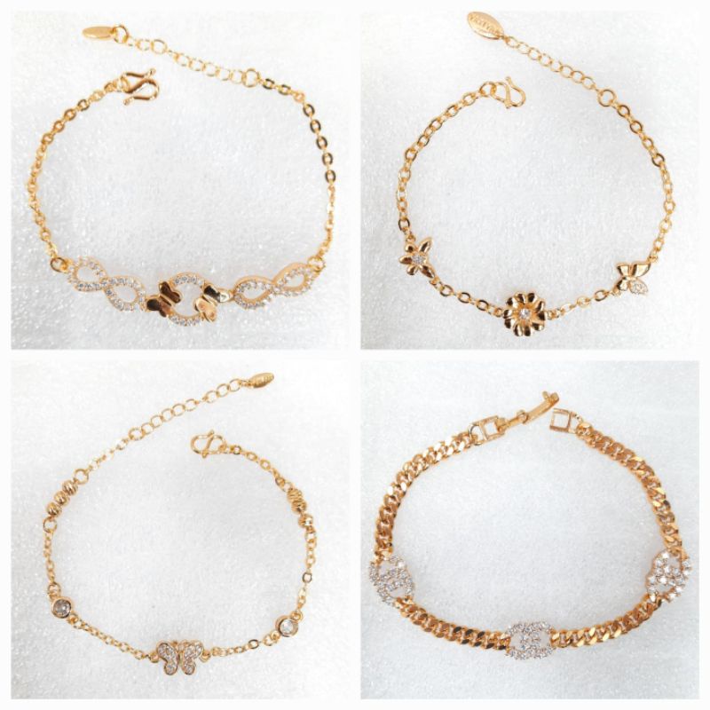 gelang emas rantai mata wanita dewasa RM01