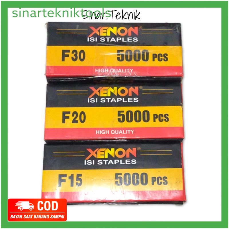 

Isi Staples Gun XENON 5000PCS Stacker F15/F20/F30