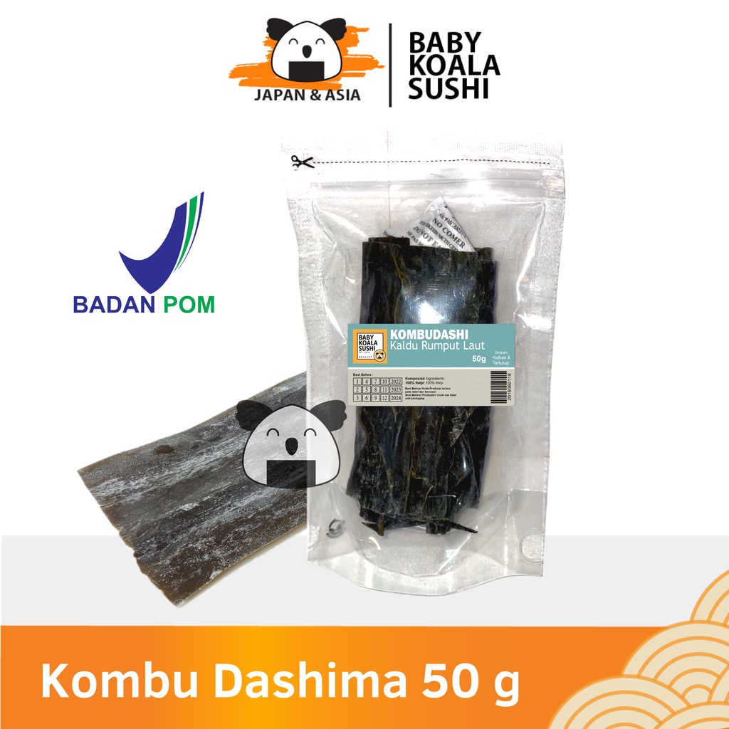 KOMBU DASHI Konbu Dashima 50 g │ Kaldu Rumput Laut Import Kelp Kuah Miso Ramen Udon