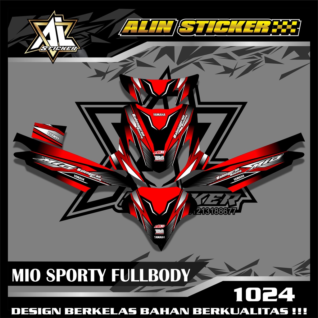 1024 Decal Custom Mio Sporty - Decal Mio Sporty Full Body
