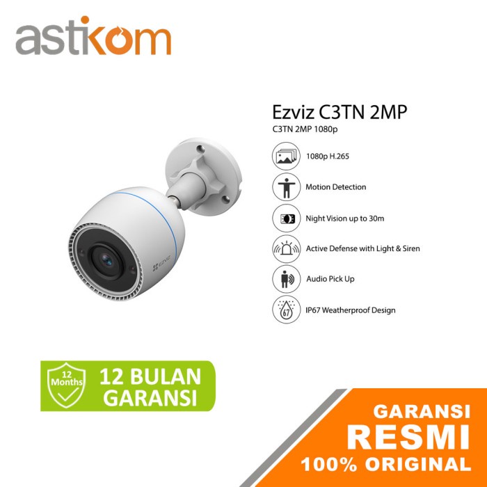 CCTV Ezviz Smart Home Camera CS-C3TN 2MP 1080p 3MP 2K