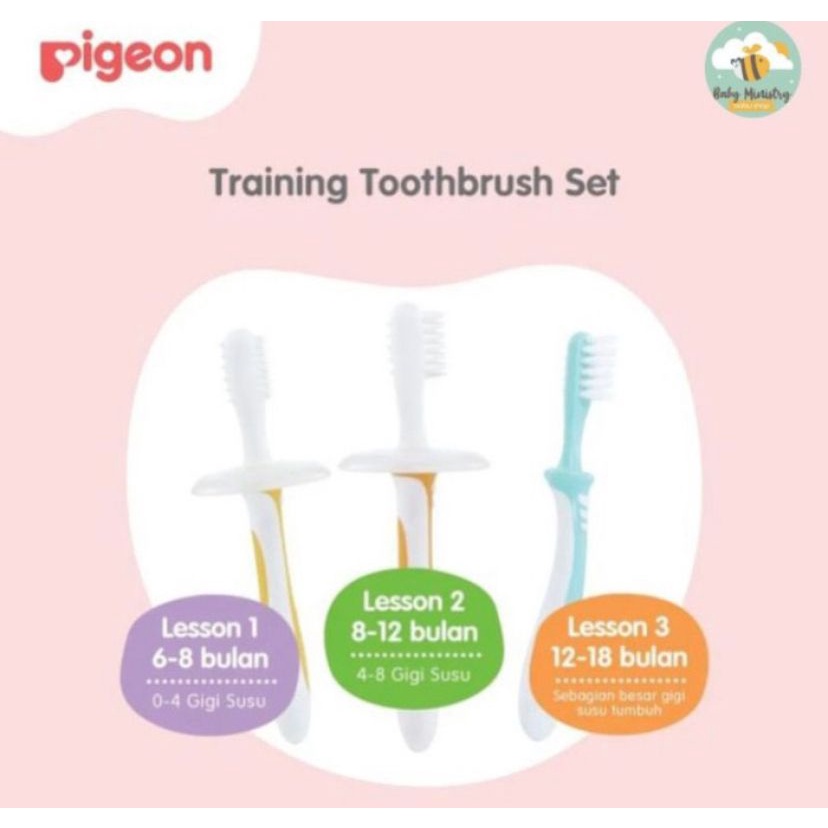 Pigeon Training Toothbrush Set / Sikat Gigi anak