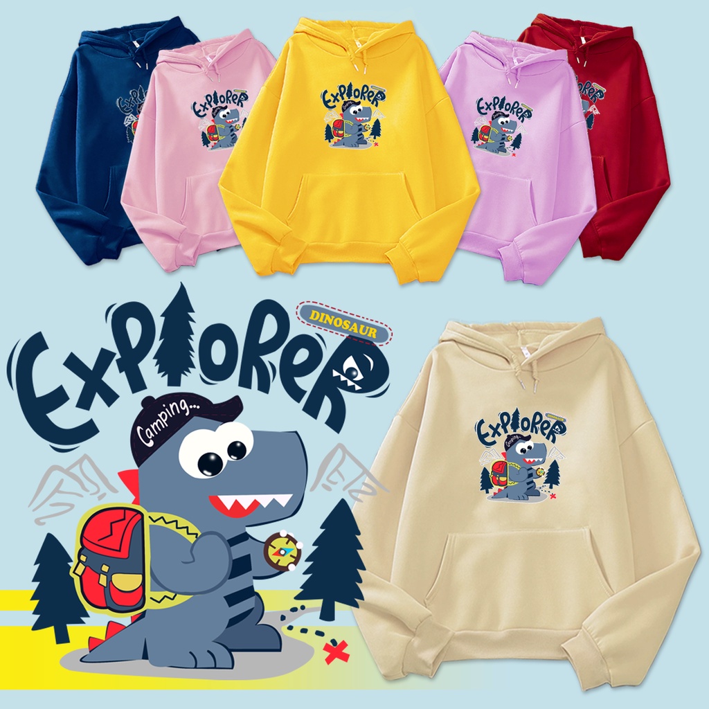 Sweater hoodie anak EXPLORER baju anak laki laki perempuan 2-10 tahun