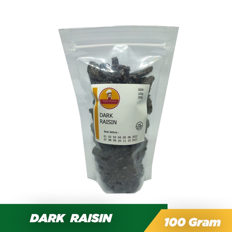 

Dark Raisin Kismis Hitam 100g