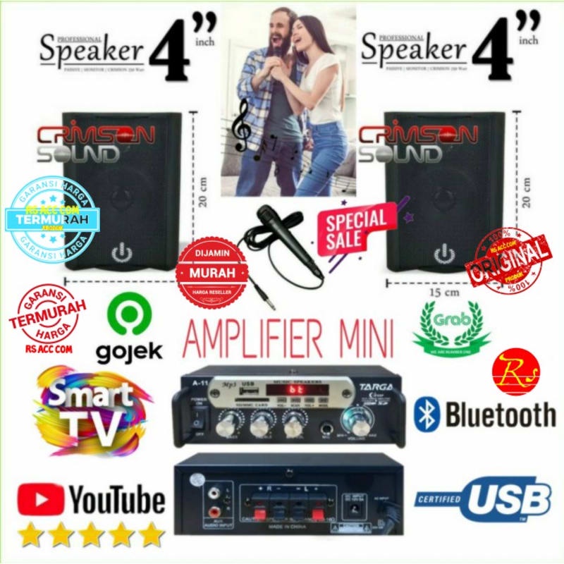 Karaoke Set Ampli Mini Bluetooth Speaker 4 Inch Karaoke Youtube