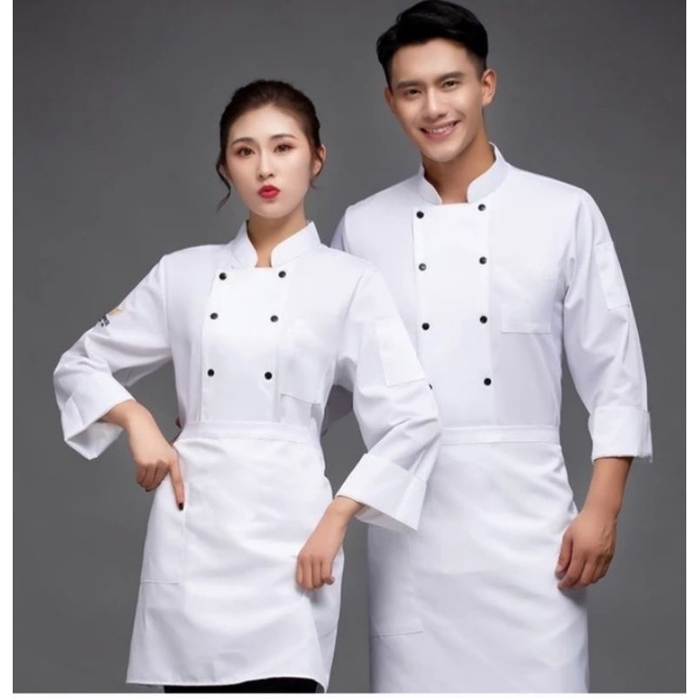 Chef Jacket Big Size Kancing double