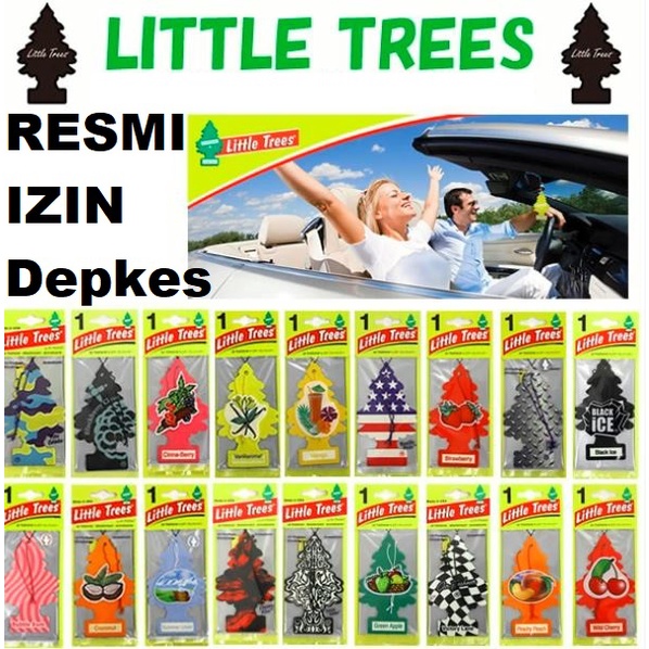 PARFUM LITTLE TREES pengharum pewangi gantung cemara mobil lemari USA