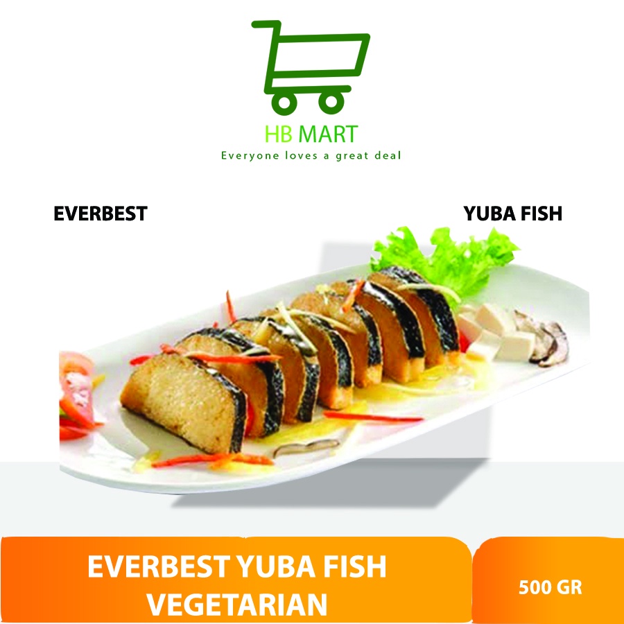 

Everbest Yuba Fish 500gr / Ikan Analog Vegetable Vegetarian