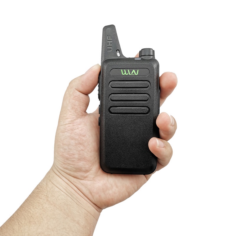 HT WLN C1 UHF Peralatan Komunikasi Anti Jatuh Kasar Luar Ruangan Jarak Jauh Nirkabel Dua Arah 400-470Mhz  Walky Talky 16 Channel Walkie Talkie (Hitam/Army)