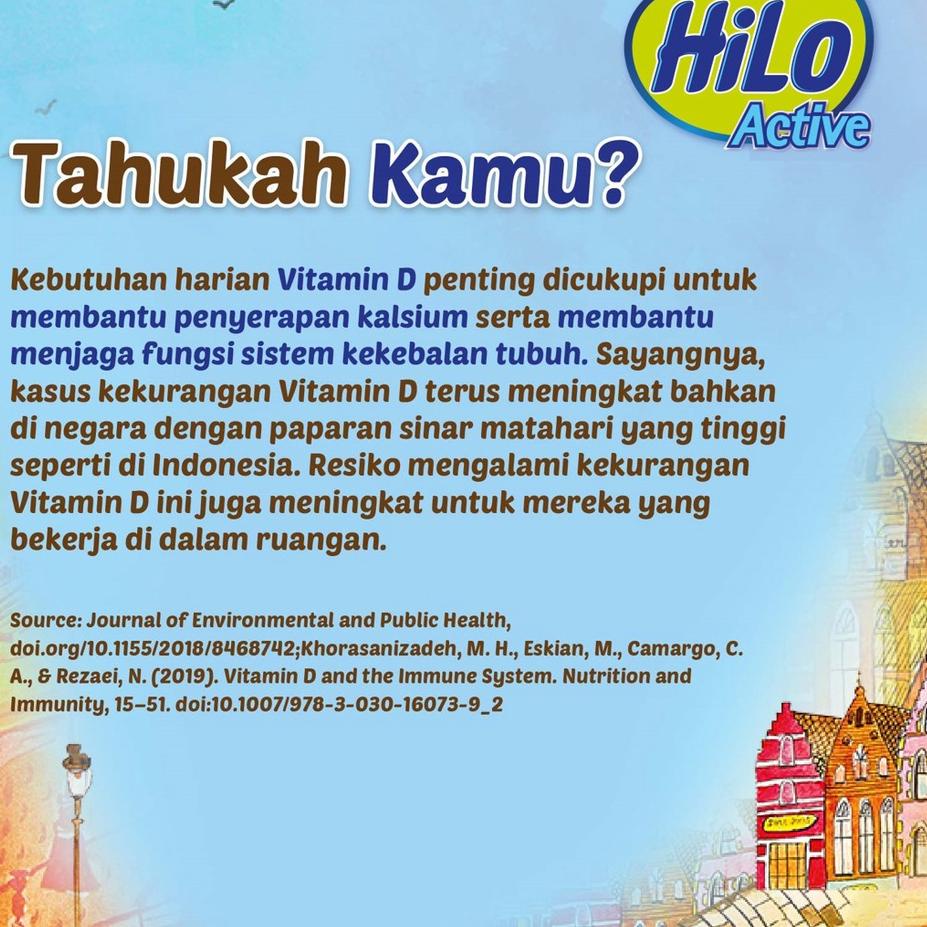 

[PRODUK PRQWH] HiLo Active Chocolate 500 gram - Susu Tinggi Kalsium Rendah Lemak 7DN