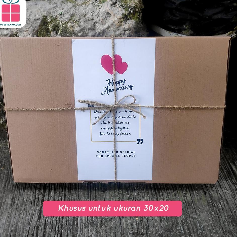 

☈ BOX / KOTAK KADO SPESIAL ELEGANT - Sudah termasuk Ucapan Selamat Box dan Tali Rami size 30 ♗