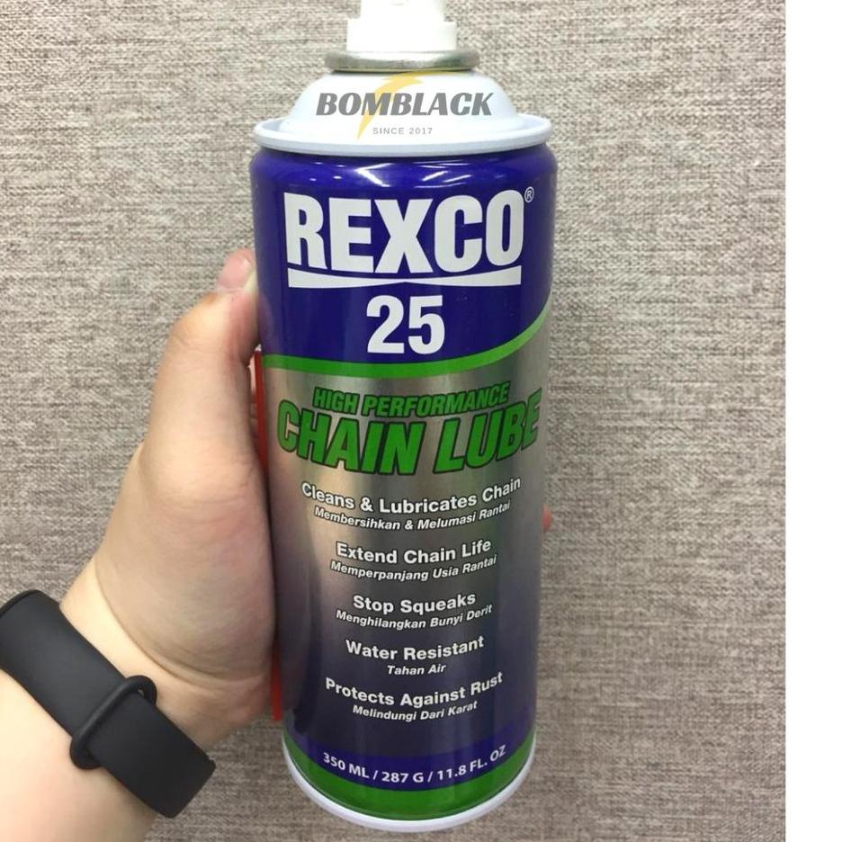 Paling Istimewa Pelumas Rantai REXCO 25 350ml Chainlube Minyak Oli Rantai Motor Mobil Mesin Dll