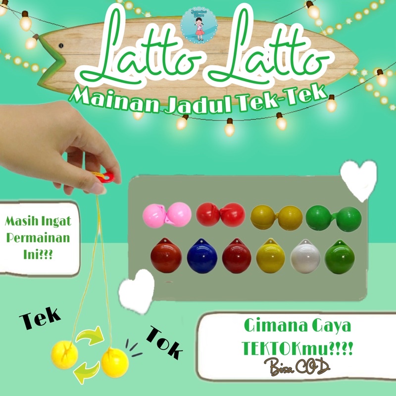 Lato Lato Tek Tok/Latto Latto/Mainan Nostalgia Jadul Lato Lato /Lato Lato Mainan Anak Tradisional Etek Etek Tek Tok Lato Tok Tok Tektok Lato Lato Mainan Jadul Lato/Mainan Jadul Etek Etek Bola Karet Tali Tektok zaman dulu