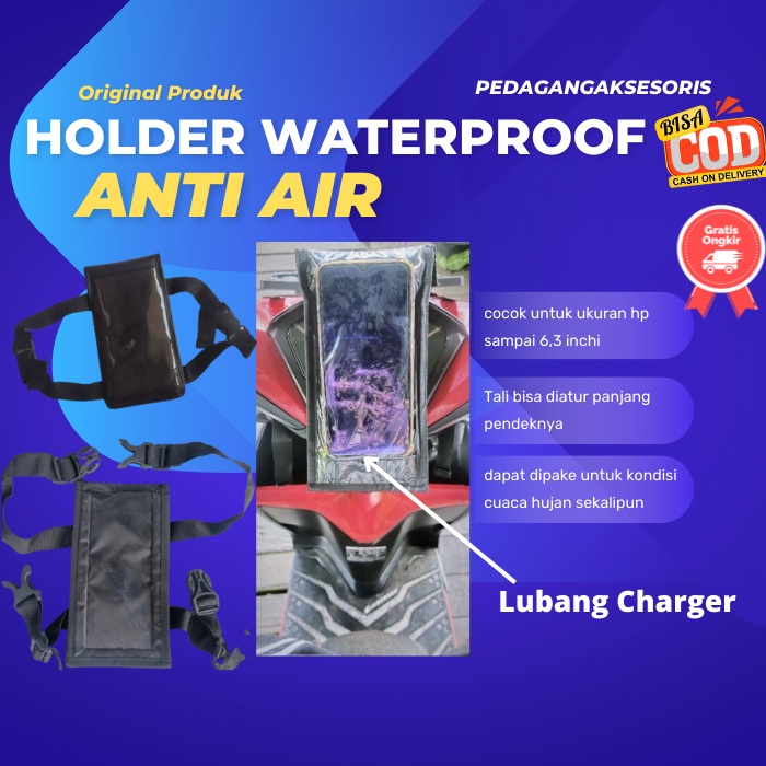 holder hp motor hp tas ojol tas gojek tas grab motor waterproof