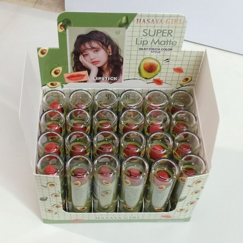 Lipstick Hasaya Girl Avocado Super Mate PERBOK 24 PCS