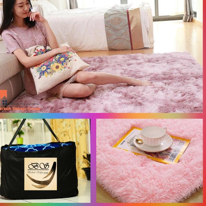 Harga Spesial Berkah Saluyu Karpet bulu Rasfur Uk Panjang 1,5 meter Lebar 1 meter Tebal 4,5cm karpet