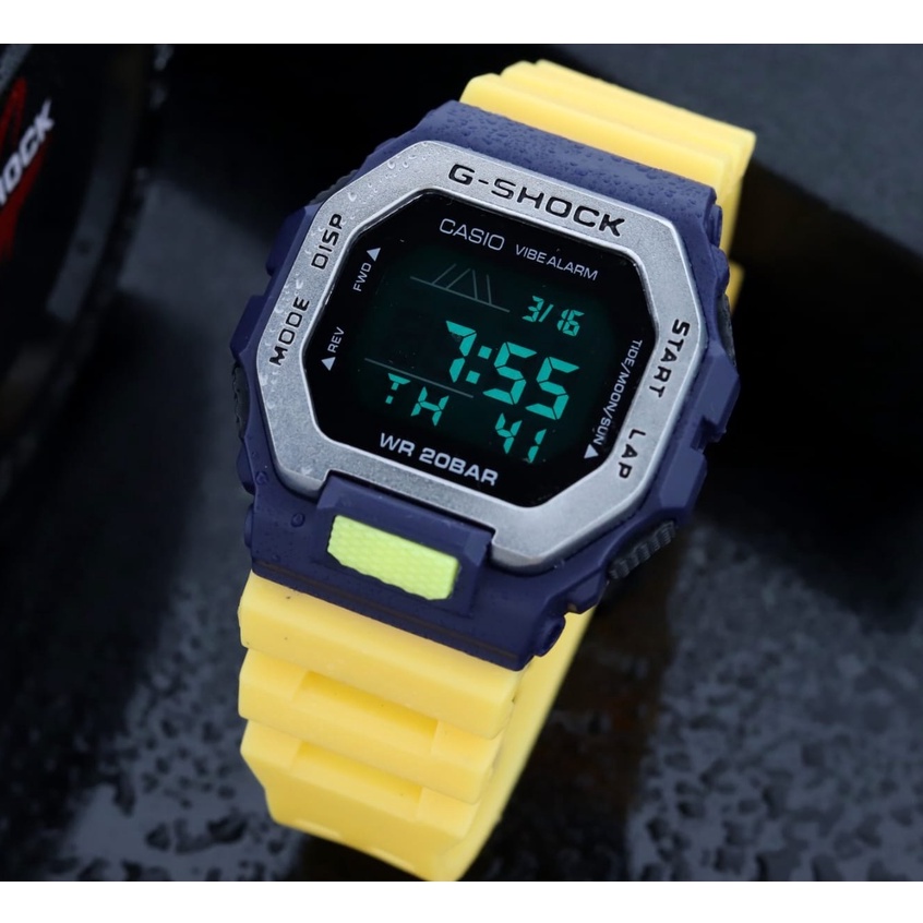 Jam tangan Pria Digital Strap Karet GBX-100 Anti Air Free Batrai