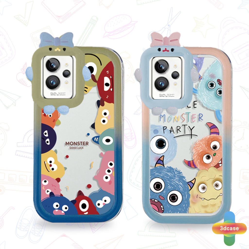 Soft Case Motif Monster 3D Untuk Realme C15 C21 C11 2021 C21Y C31 C35 C25 C20 C3 C12 C2 C25S 5S 5 5S 5i C17 7i 9i C1 C25Y C2 C3i 6i C20A V11 Narzo 20 10 10A 20A 30A A7 A5S A15 A16 Y12 Y20 Y15S A03