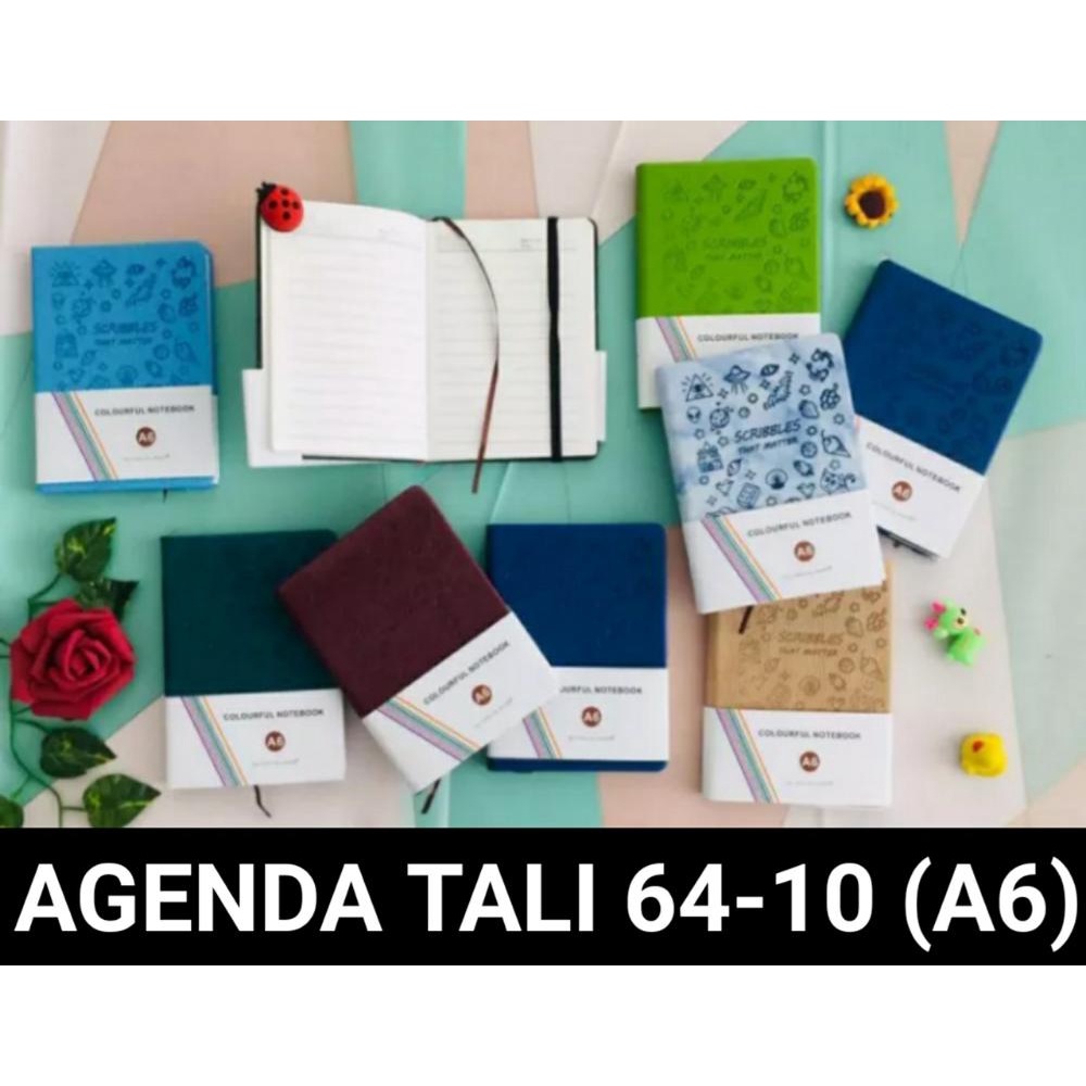 

BUKU AGENDA TALI A6 / BUKU DIARY / NOTEBOOK ISI 184 HALAMAN. 64-10