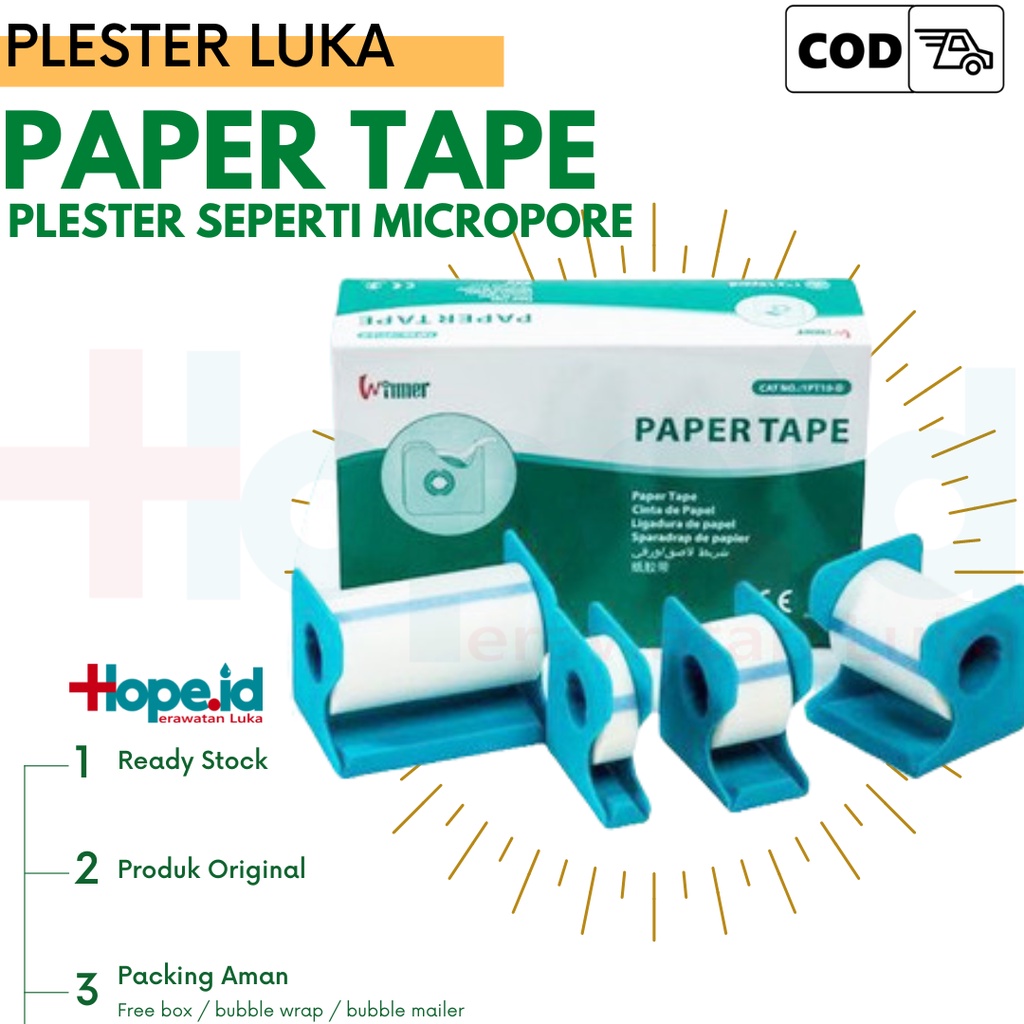 Plester Paper Tape Winner Seperti Micropore