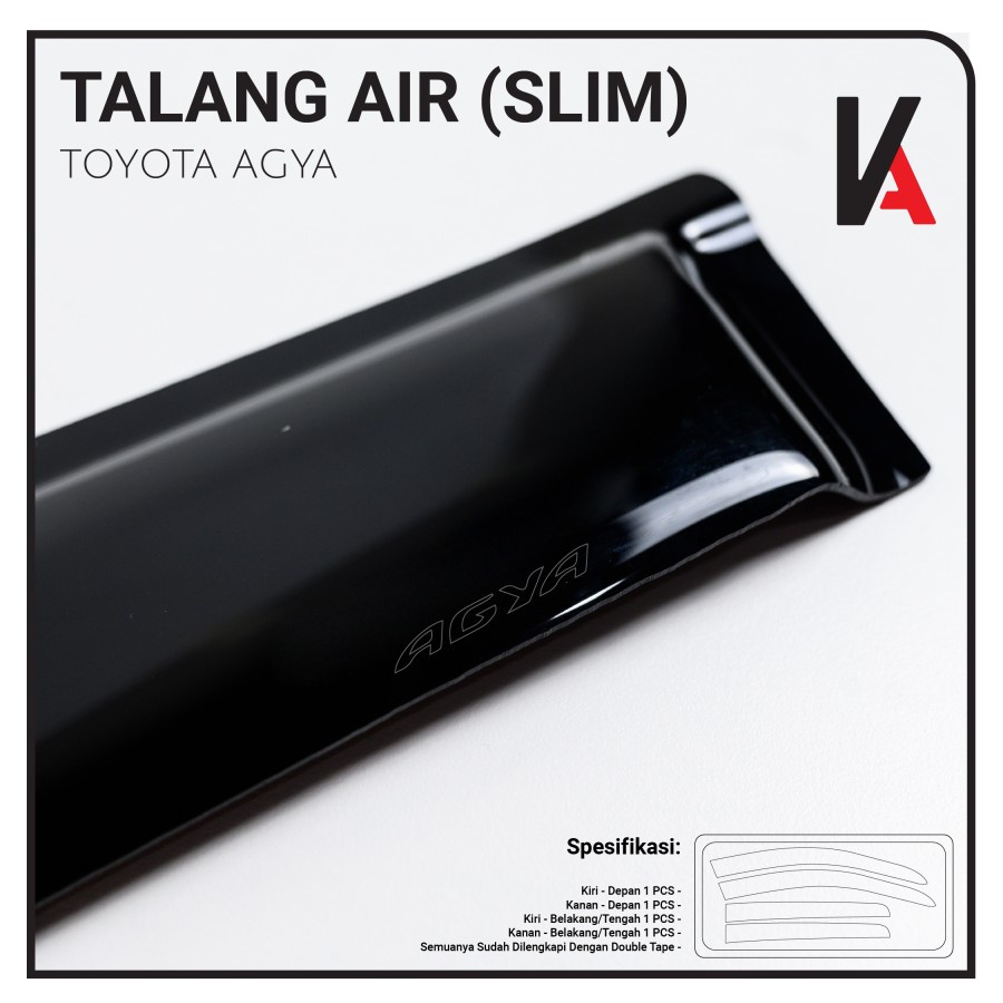 TALANG AIR PINTU MOBIL TOYOTA AGYA SLIM HIGH QUALITY